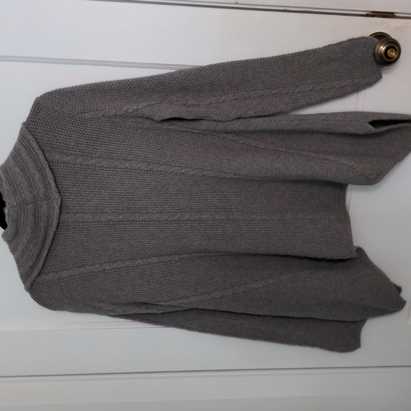 Jeanne Pierre Size L Gray Cowl Neck Sweater - Picture 5 of 7